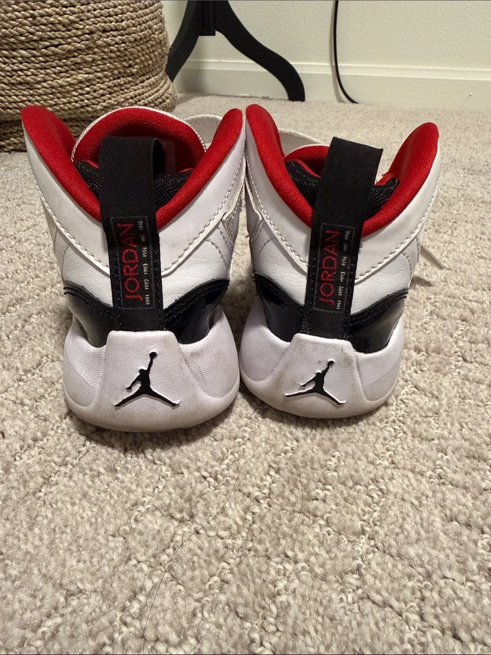 Jordan Kids' White/Black Jumpman Two Trey Basketball Shoes - Picture 4 of 8